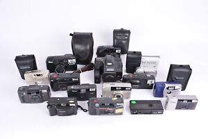 Lotto di 15 fotocamere compatte analogiche anni 80 e 90