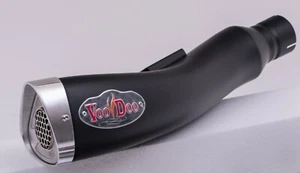 VooDoo MOJO Exhaust Muffler Only, Black for Custom Sportbike, Wide Tire Bike - Picture 1 of 8