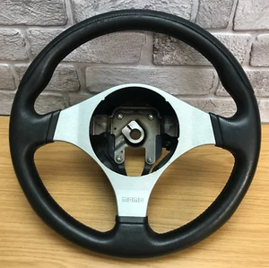 Original Mitsubishi Lancer Evo 8 9 Schwarz Leder MOMO Lenkrad.  Ref 3C - Bild 1 von 16