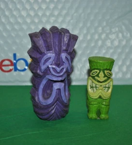 VTG  K.C. Co S/2 Island Tribe HARVEST TRIBE Hawaii Souvenir 2.9" &4.4"H Figurine - Picture 1 of 4