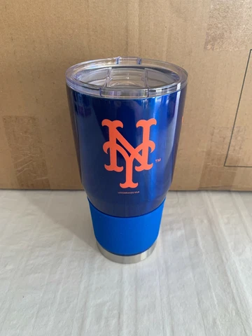 New York Mets MLB 30oz Blue Tumbler Cup Mug Boelter Brands New Cover