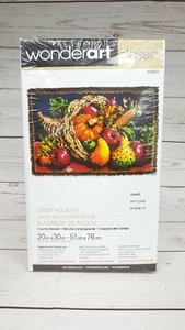 Caron Latch Hook Kit Wonder Art Classic Country Harvest, 20x30 - 426405 Sealed - Picture 1 of 7