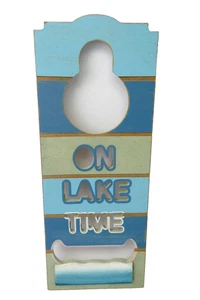 Gebrauchte Hängedeko Türklinke Schild zur Seezeit Deko Seehaus Strandhänger - Bild 1 von 11