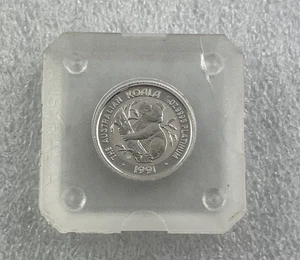 1991 Australia 1/20oz Platinum KOALA in Gum Tree Coin - Square Capsule - Imagen 1 de 2