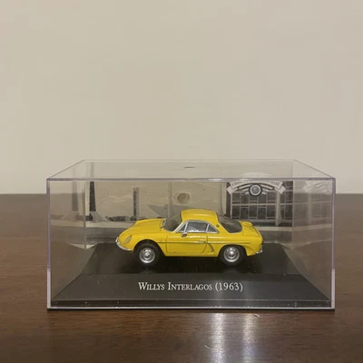 1:43 IXO WILLYS INTERLAGOS 1963 Alloy Car Yellow  Model New in Box! - Image 1 of 4