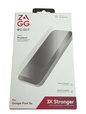 X1-N Zagg Invisible Shield Glass Biometric Screen Protector - Google Pixel 8a - Image 1 of 2