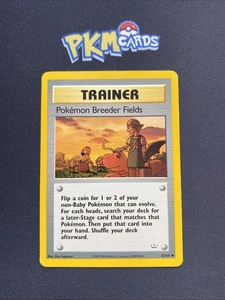 Pokemon TCG Pokemon Breeder Fields Neo Revelation 62/64 Regular LP. - Picture 1 of 3
