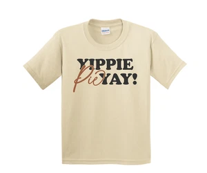 Gildan Langarm/Kurzarm T-Shirt S-2XL-Humor-Yeppie Pie Yay-Thanksgiving-Geschenk - Bild 1 von 5