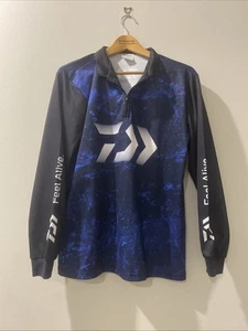 DIAWA Men’s Size S Blue/Black Fishing Shirt - Picture 1 of 5