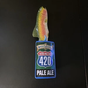 Sweetwater 420 Extra Pale Ale Beer Tap Handle Rainbow Trout Brewery - Picture 1 of 5