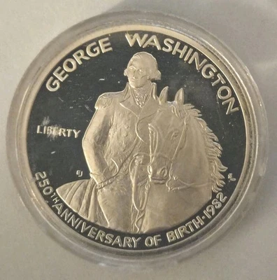 1982 S George Washington 250th Anniversary Half Dollar Silver Proof Coin - Image 1 of 2