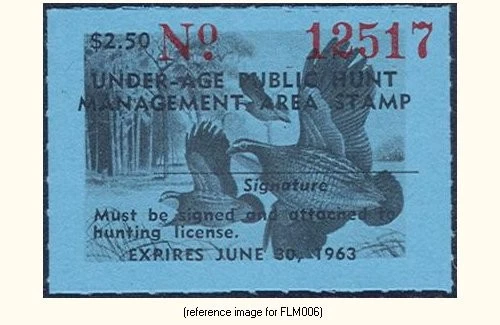 D2K Florida Hunt Mgmt Area 1967 $2.50 (blue,quail) - Image 1 of 1