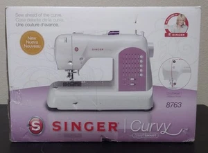 Singer Sewing Machine Curvy 8763 Electronic Automatic Features Accessories NEW - Picture 1 of 2