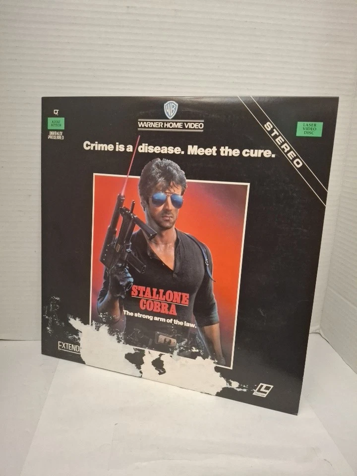  Cobra " Sylvester Stallone" (1986 LASERDISC) RARE/READ/gr - Image 1 of 4