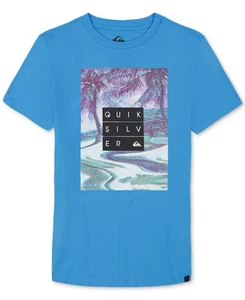 Quiksilver Big Boys Hunter T-Shirt Blue Size XL (18/20) - Picture 1 of 2