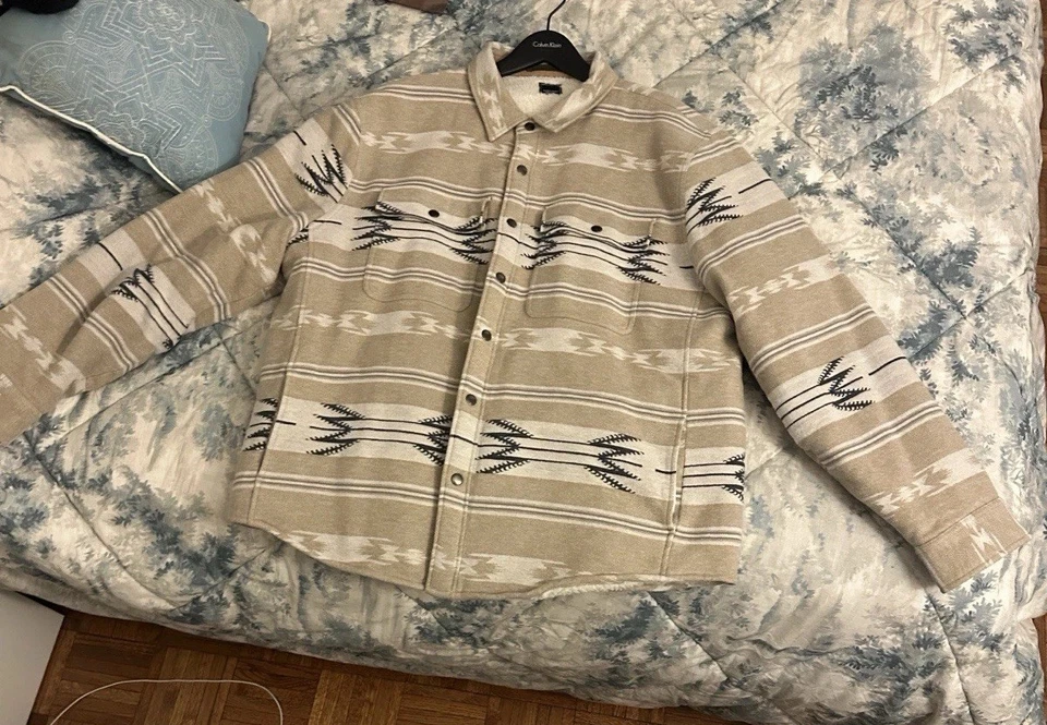 Camisa masculina Todd Snyder inverno XL cinza xadrez botão para cima - Imagem 1 de 4