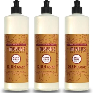 MRS. MEYER'S CLEAN DAY Liquid Dish Soap Apple Cider 16 fl. oz - Pack of 3 - Picture 1 of 6