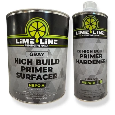 Superficie de imprimación automotriz LiME LiNE - Uretano 2k de alta construcción - Kit de 1,5 galones Foto 1 de 4