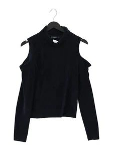 Zara Women's Top S Blue Polyester with Elastane Long Sleeve Roll Neck Basic - Picture 1 of 6
