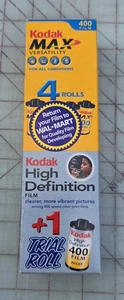 Kodak Max Versatility 35mm Color 400 Film 24 Exposure 5 rolls EXPIRED 04/2005 - Picture 1 of 7