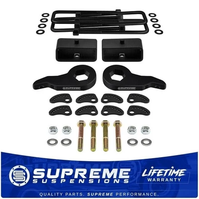 3" Front + 2" Rear Lift For 1999-2007 Silverado Sierra 4WD +Camber Alignment Kit - Image 1 of 4
