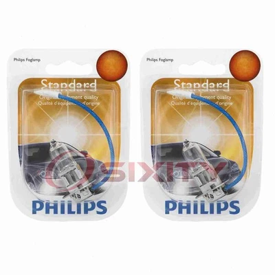 2 pc Philips Front Fog Light Bulbs for Mercedes-Benz 190D 190E 230 240D 260E fm - Image 1 of 4