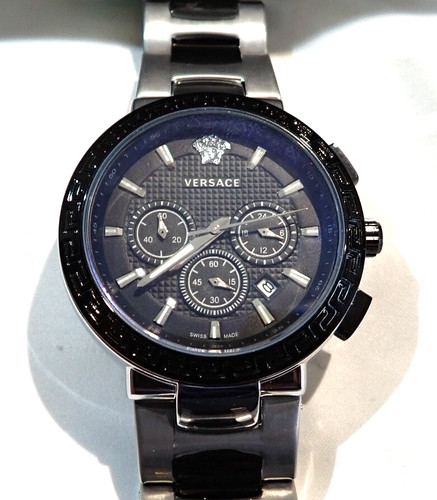 MONTRE SUISSE VERSACE HOMME RAFFINE CHIC MULTI CHRONO + DATE BEG & FONCTIONS