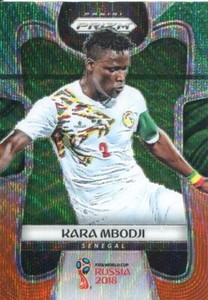 Prizm World Cup 2018 G/O Wave Parallel Base Card #277 Kara Mbodji - Senegal