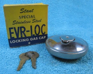 Vintage Stant EVR-LOC Accessory Locking Gas Cap with 2 Keys OEM NOS Ford Mopar - Picture 1 of 8
