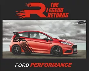  Ford Fiesta MK7.5 st Both Sides Custom Decal Design Car Stickers - Picture 1 of 8