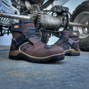 Workland WL77414 Men’s Motorcycle Riding Boots – Leather Touring Biker - Picture 1 of 18