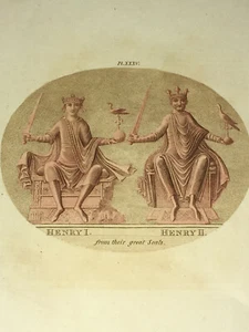Hand-Colored Engraving from Shaw's Dresses & Decorations of the Middle Ages - Picture 1 of 3