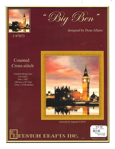 Kustom Krafts #97073 "Big Ben" by Dyan Allaire -X-Stitch Chart - Picture 1 of 1