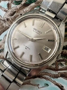 Vintage Seiko 7005-8000 Automatic Silver Men's Watch From JAPAN - Picture 1 of 5