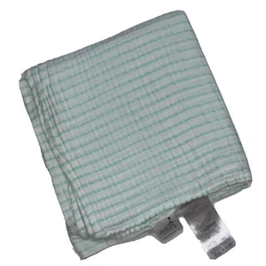 Aden + Anais Green White Stripe Muslim Swaddle Baby Blanket Neutral Unisex - Picture 1 of 6
