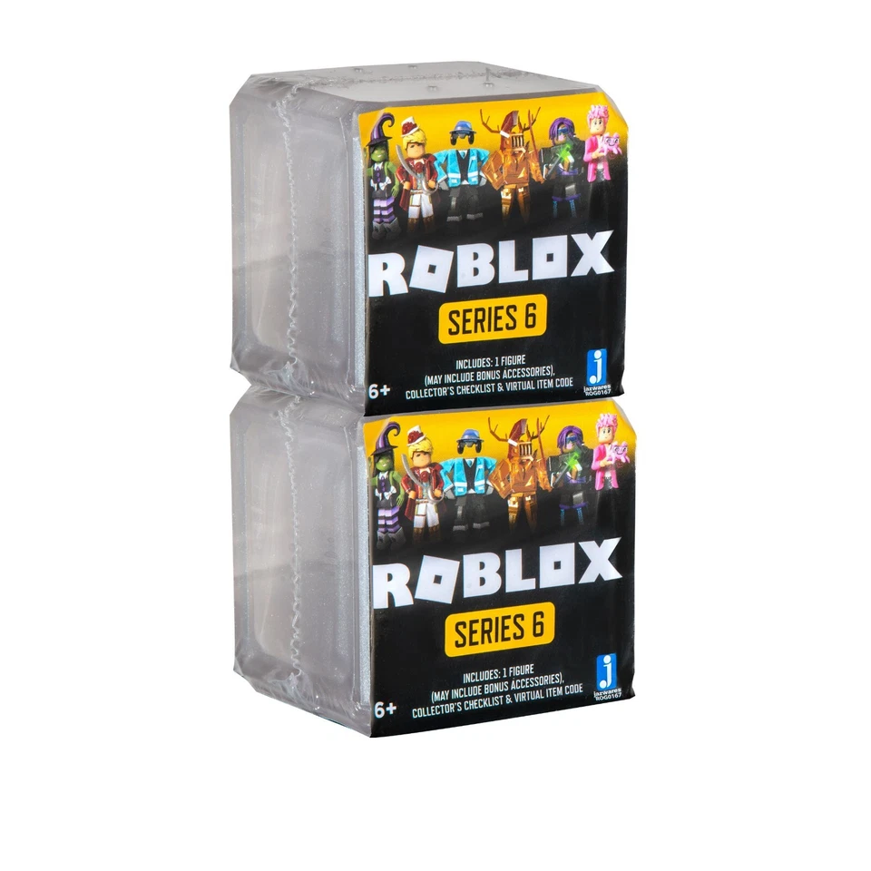 B65 ROBLOX Serie 6 Nuevo Sellado Colección Celebridades Figura Misteriosa Blanco Paquete de 2 Foto 1 de 1