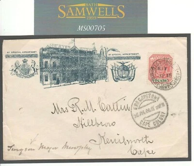 BOER WAR Transvaal SURGEON MAJOR Hotel Advert ILLUSTRATED 1900 Cover COGH MS705 - Image 1 of 2