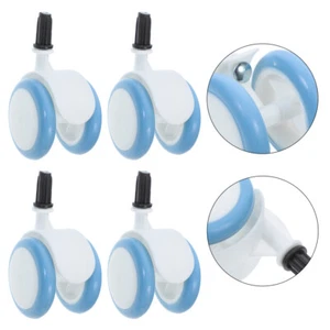 4 Pcs Baby Stroller Replacement Wheels Caster Rubber Accessories - Picture 1 of 12