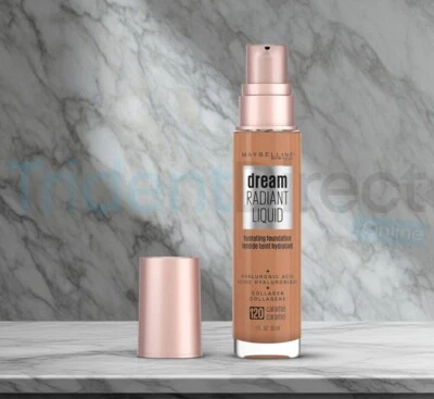 Maybelline Dream Radiant Liquid Foundation 30ml Caramel 120 - Image 1 of 3
