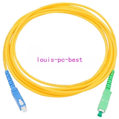 10pcs 1M SC APC-SC UPC Patch Cord Simplex 3.0mm PVC SM Fiber Patch Cable jumper - Image 1 of 3