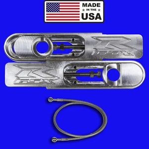 2002 GSXR 1000 swingarm extensions & brake line  "Made In The USA" - Bild 1 von 1