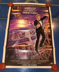 A View to a Kill 1985 original Póster de película de una sola cara plegado/enrollado de 1 hoja 27"x41" - Imagen 1 de 7