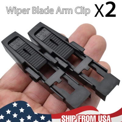 For Land Rover Discovery II Range Rover L322 Front Wiper Blade Arm Lock Clip 2x - Изображение 1 из 4