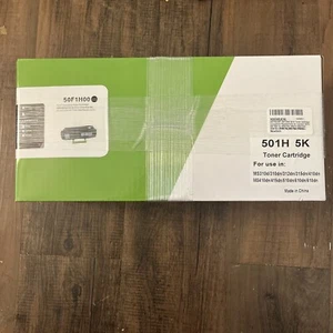 (50F1H00)  For Lexmark 501H Toner Cartridge, Black 5K High Yield - Picture 1 of 6
