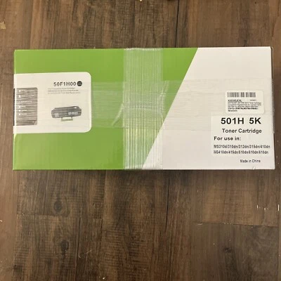 (50F1H00)  For Lexmark 501H Toner Cartridge, Black 5K High Yield - Image 1 of 4