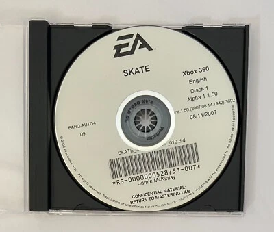 Skate Review Version - Microsoft Xbox 360 - 2007 EA Pre-release code - Image 1 of 4