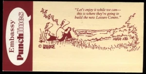 Tobacco Card, Wills, Embassy, PUNCHLINES, Punch Cartoons, 1983, #S211 - Picture 1 of 2