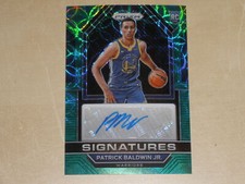 2022-23 Panini Prizm Signatures Choice Green Prizm Auto Patrick Baldwin Jr 7/8