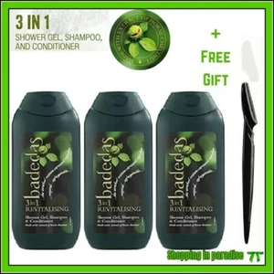 3 X Badedas 3-in-1 Revitalizing Shower Gel, Shampoo & Conditioner 200 ml - Picture 1 of 1