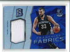 MARC GASOL  2015/16 PANINI SPECTRA FRANCHISE FABRICS USED JERSEY #24/49 AH3905